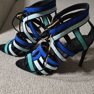 Zara Multicolor Strappy Heels